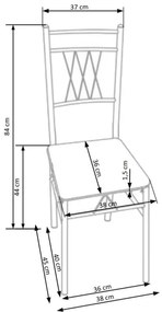 Set da pranzo FAUST metallo/quercia sonoma
