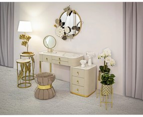 Consolle in beige-oro 40x120 cm Beauty - Mauro Ferretti