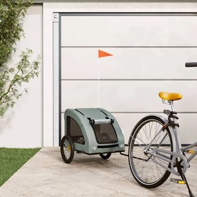 Rimorchio Da Bici Per Animali Grigio Oxford E Ferro /