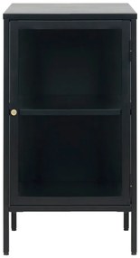 Vetrina nera in metallo 45x85 cm Carmel - Unique Furniture