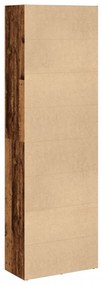 Libreria legno antico 60x30x189 cm in legno multistrato
