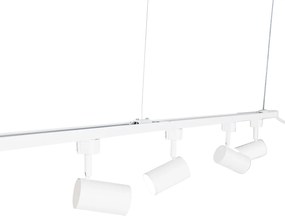 Sistema di binari sospesi Smart bianco monofase incl. 5 Wifi GU10 - Iconic Jeana