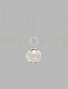 Puppet sospensione 22l fume' trasparente cromo lucido l22cc led 270...