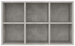 Libreria/Credenza Grigio Cemento 66x30x98 cm Legno Multistrato