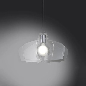 Sospensione Moderna Bellatrix 1 Luce In Metacrilato Trasparente Space Collection