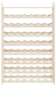Portavini con pannello superiore 72,5x25x111,5 cm massello pino