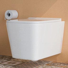 Vaso WC sospeso Cube con sedile softclose