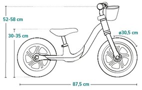 Lionelo - Bici a spinta ALEX PLUS verde