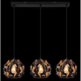 Globo 15759-3H - Lampadario a cavo MIKA 3xE27/40W/230V