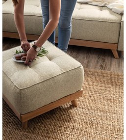 Poggiapiedi beige Dazzling Daisy - Miuform