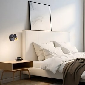 Brilliant - Faretto da parete a LED VIGOLO 1xGU10/5W/230V nero/oro