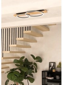 Eglo 901716 - Plafoniera LED BOYAL 2xLED/12W/230V 3000K beige/nero