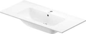 Lavabo 103x49 sospeso o appoggio monoforo con troppopieno bianco Me By Starck 2336100000 Duravit