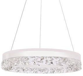 Lampadario sospeso con cavo FROZI LED/32W/230V, Ø 50 cm, bianco