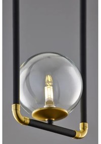 Jupiter 2023 - Lampadario a sospensione con filo ZAFRA 1xG9/10W/230V nero/oro/limpido