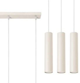 Sollux SL.1481 - Lampadario a sospensione con filo LAGOS 3xGU10/10W/230V color crema