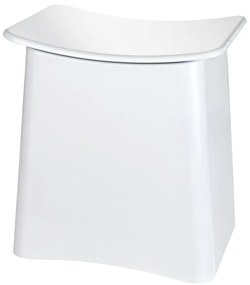 Sgabello bianco con vano portaoggetti , 33 l Wing - Wenko