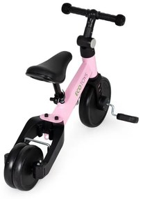 Triciclo con barra di guida in rosa ECOTOYS