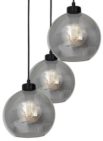 Lampadario su filo SOFIA 3xE27/60W/230V nero