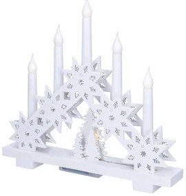 Solight 1v265 - Candelabro natalizio a LED 5xLED/2xAA bianco caldo