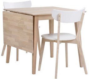 Tavolo da pranzo pieghevole in rovere laccato opaco , 80 x 80 cm Filippa - Rowico