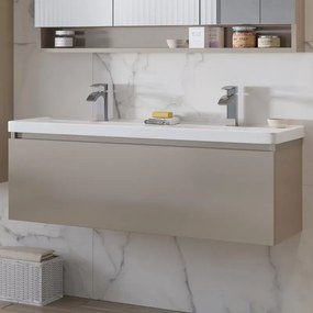 Mobile bagno 120cm con lavabo incasso a doppia vasca SP-120 - KAMALU