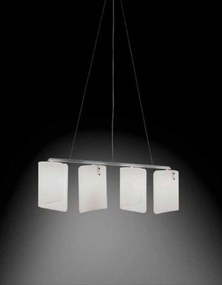 4-light suspension - 0383/4 - Papiro - Selene