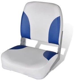 Sedile per Barca con Schienale Pieghevole e Cuscino 41x36x48 cm