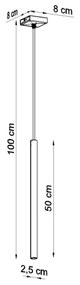 Sollux SL.0465 - Lampadario a sospensione con filo PASTELO 1xG9/8W/230V bianco