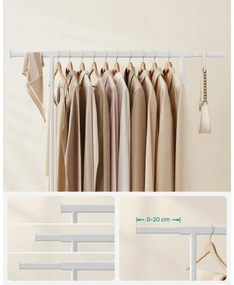 Appendiabiti mobile da terra LINEA, bianco