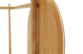 Parete dell'anticamera in legno di quercia con specchio Tripod - Woodman