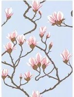 Cole & Son Carta da parati Magnolia - Hellblau/ Zartrosa/ Pink