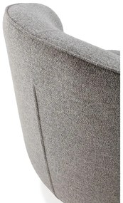 Poltrona grigio chiaro girevole Edna – MOME