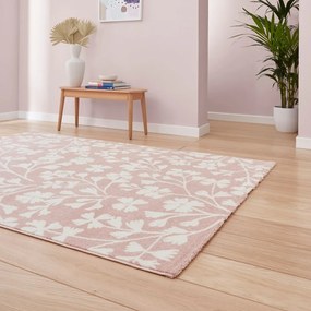 Tappeto in rosa chiaro 160x230 cm Grace Floral – Catherine Lansfield
