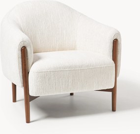Poltrona con gambe in legno di frassino Theo