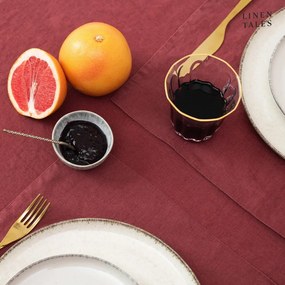 Runner in lino 40x200 cm Marsala – Linen Tales