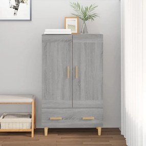 Credenza grigio sonoma 70x31x115 cm in legno multistrato