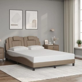 Giroletto Con Testiera Cappuccino 140x190 Cm İn Similpelle /
