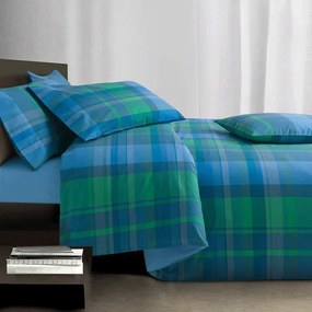 Completo letto singolo Gabel Douglas in cotone  Colore Blu, Dimensioni e Misure Singolo