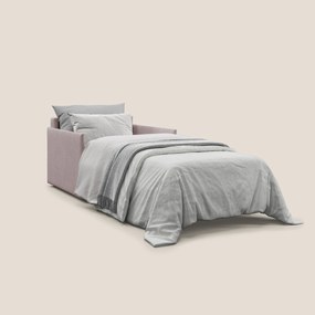 Evans poltrona letto in morbido tessuto impermeabile T02 rosa