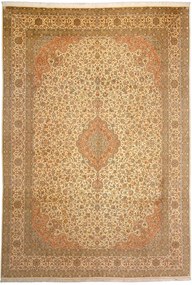 Cashmere Silk Tappeto 250x340 Beige (Indian) Annodato A Mano
