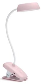 Philips - Lampada LED dimmerabile con clip DONUTCLIP LED/3W/5V 1200 mAh rosa