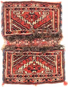 Beluch Tappeto persiano 40 x 40 Rosso (Iran) Annodato A Mano