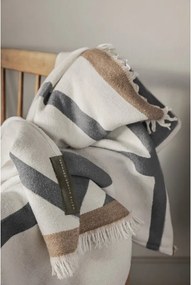 Coperta color crema 130x175 cm Shadow – Mette Ditmer Denmark