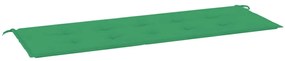 Cuscino per Panca Verde 150x50x3 cm in Tessuto Oxford
