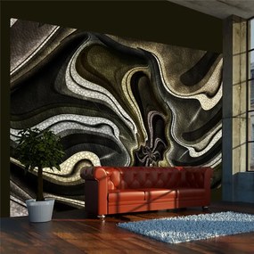 Fotomurale  Green and brown textured fractal  Colore Crema, Dimensioni e Misure 250x193