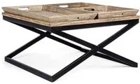 Tavolino Tray con vassoio 90x90 cm