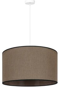 Duolla - Lampadario a sospensione con filo ROLLER 1xE27/15W/230V diametro 40 cm marrone/nero