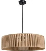 Lampada a sospensione in carta effetto bamboo caff stile rustico Roya ASZ1747