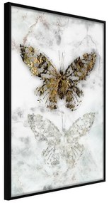 Poster  Butterfly Fossils  Cornice Quadri Cornice nera, Larghezza x Altezza Home decor 20x30